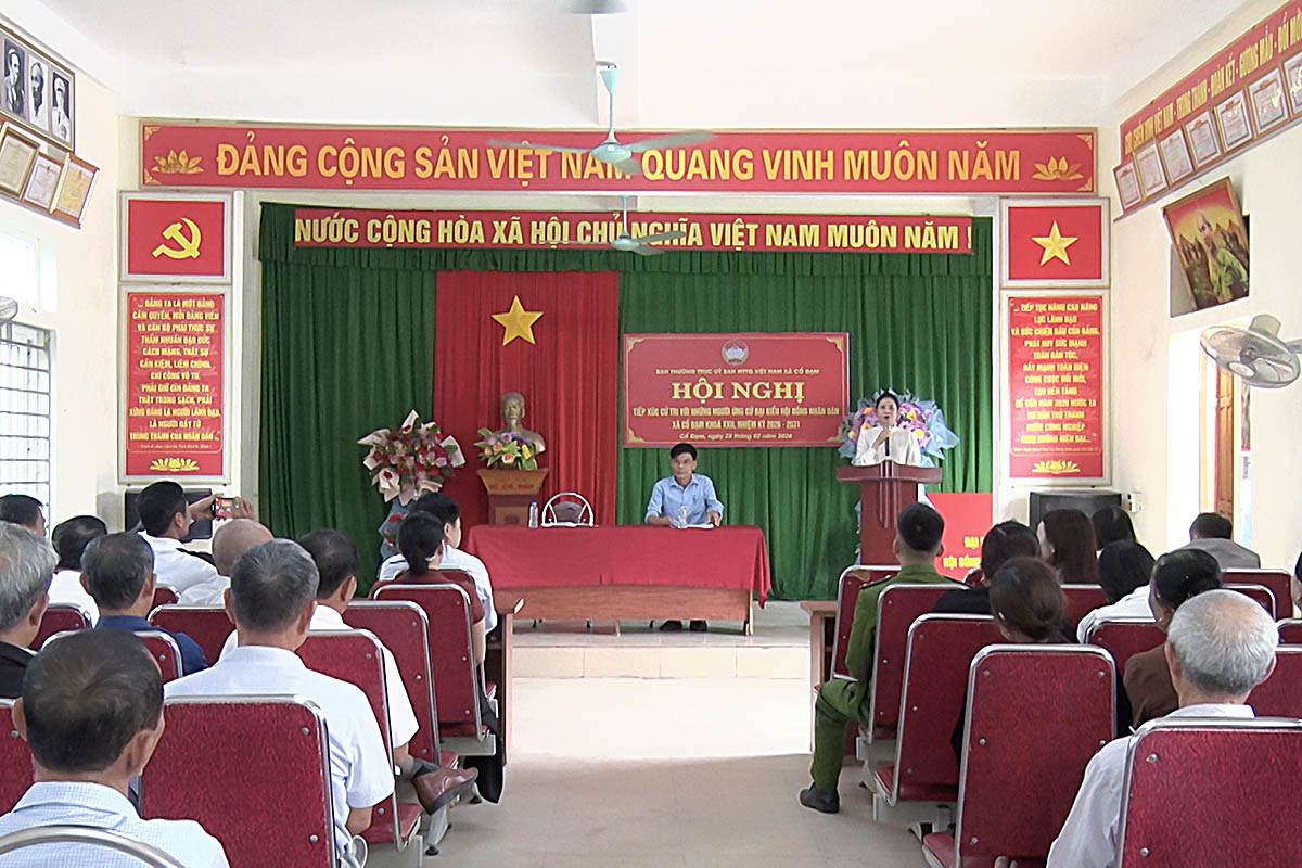 36 ứng cử viên Đại biểu HĐND xã khóa XXII tiếp xúc cử tri tại các đơn vị bầu cử