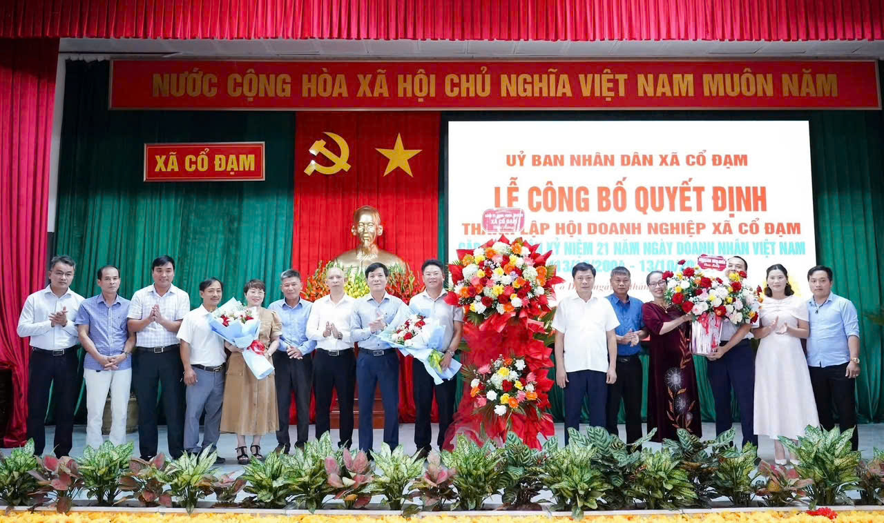 Cổ Đạm công bố quyết định thành lập hội doanh nghiệp xã và gặp mặt doanh nghiệp, doanh nhân tiêu biểu