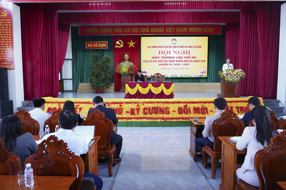 Cổ Đạm thông qua danh sách 36 người ứng cử đại biểu HĐND xã khoá XXII