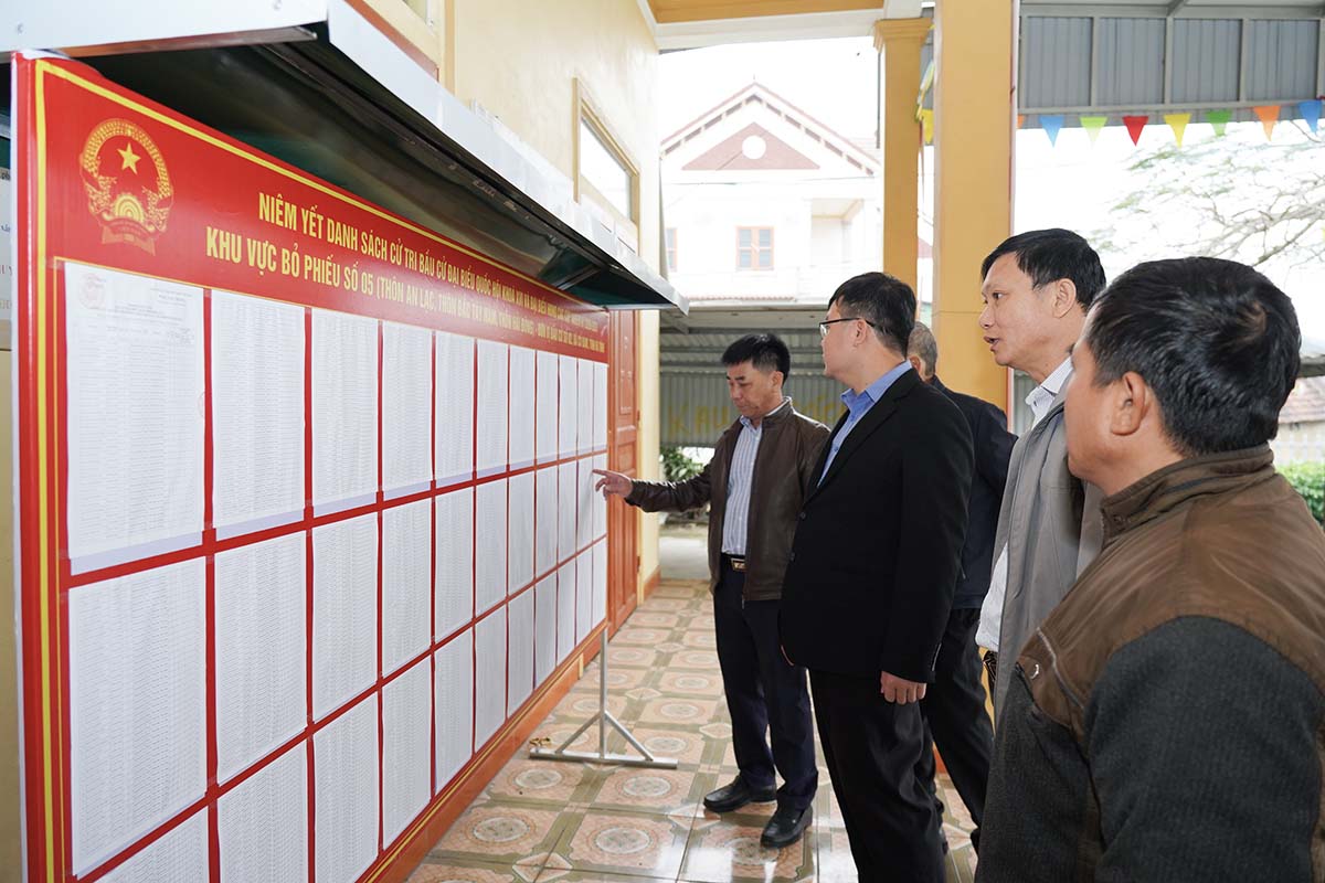 Cổ Đạm hoàn thành niêm yết danh sách cử tri phục vụ bầu cử