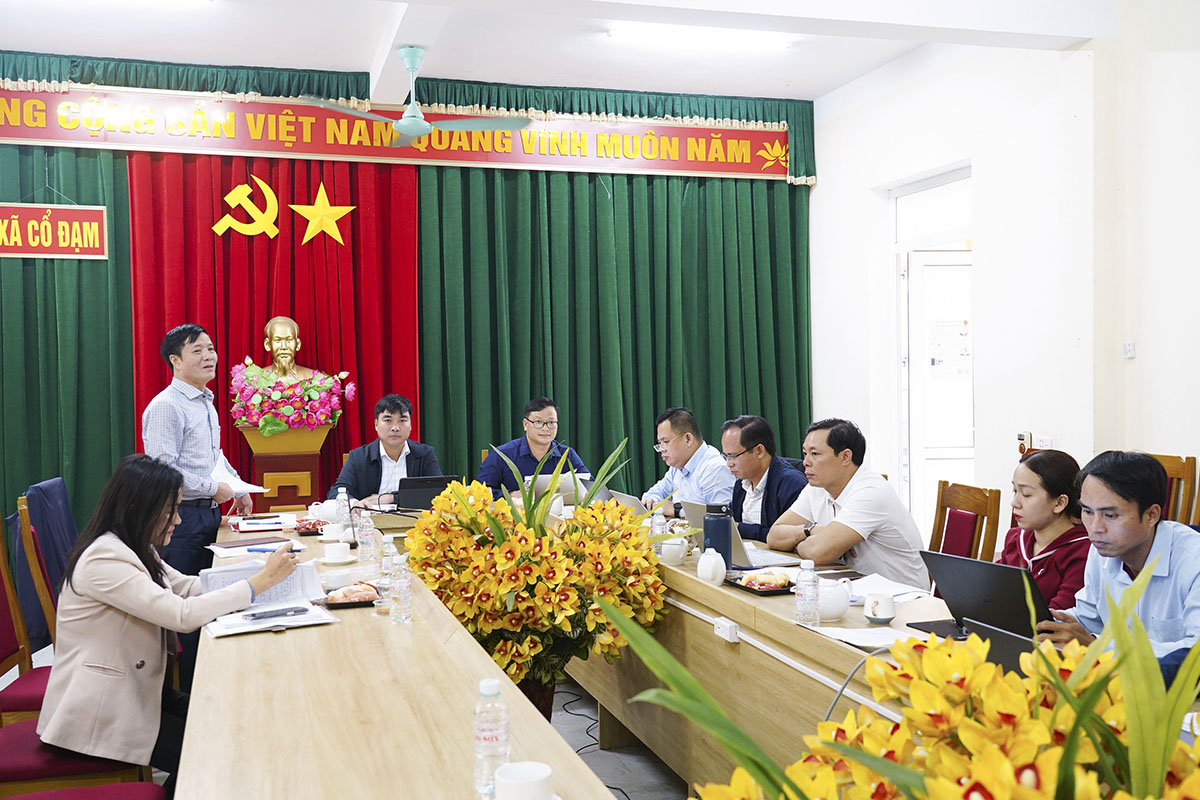 Đảng ủy UBND xã Cổ Đạm tổ chức hội nghị kiểm điểm tập thể và cá nhân năm 2025