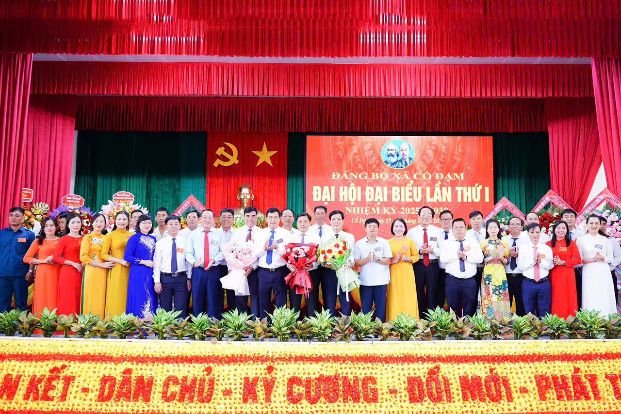 Đại hội đại biểu Đảng bộ xã Cổ Đạm lần thứ I, nhiệm kỳ 2025 - 2030 diễn ra thành công tốt đẹp!