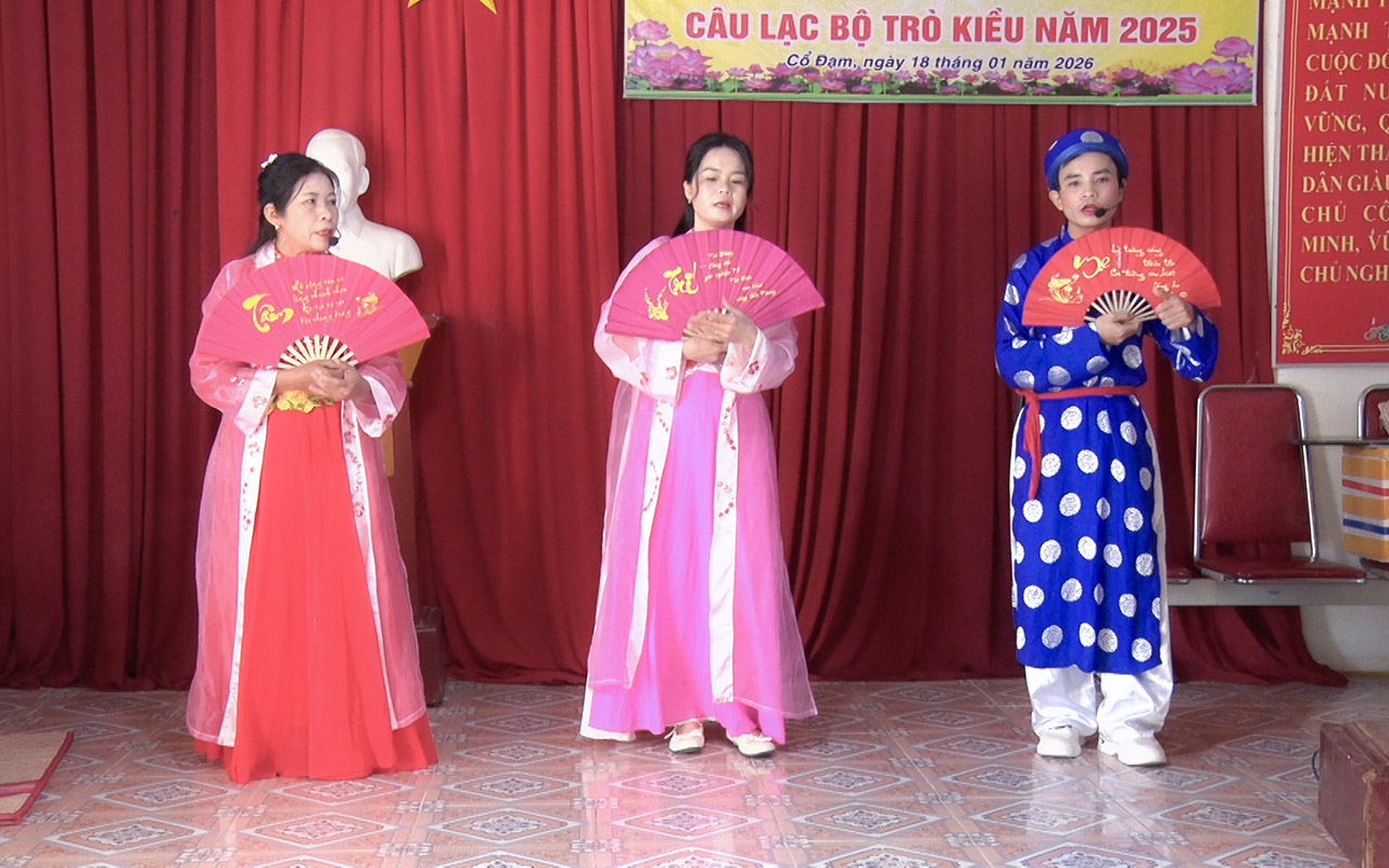 Câu lạc bộ Trò Kiều xã Cổ Đạm tổng kết hoạt động năm 2025