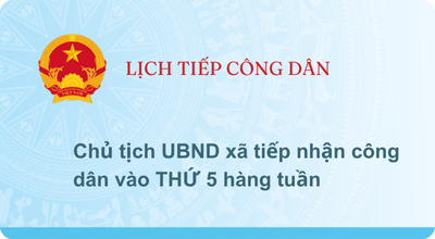 LỊCH TIẾP CÔNG DÂN