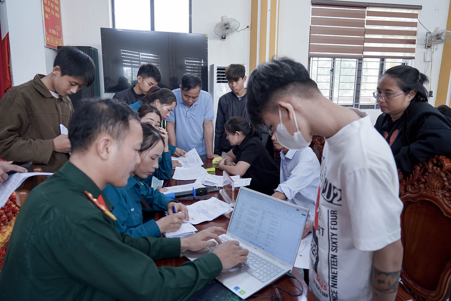 Cổ Đạm: Khai mạc đăng ký nghĩa vụ quân sự, phúc tra độ tuổi sẵn sàng nhập ngũ năm 2026