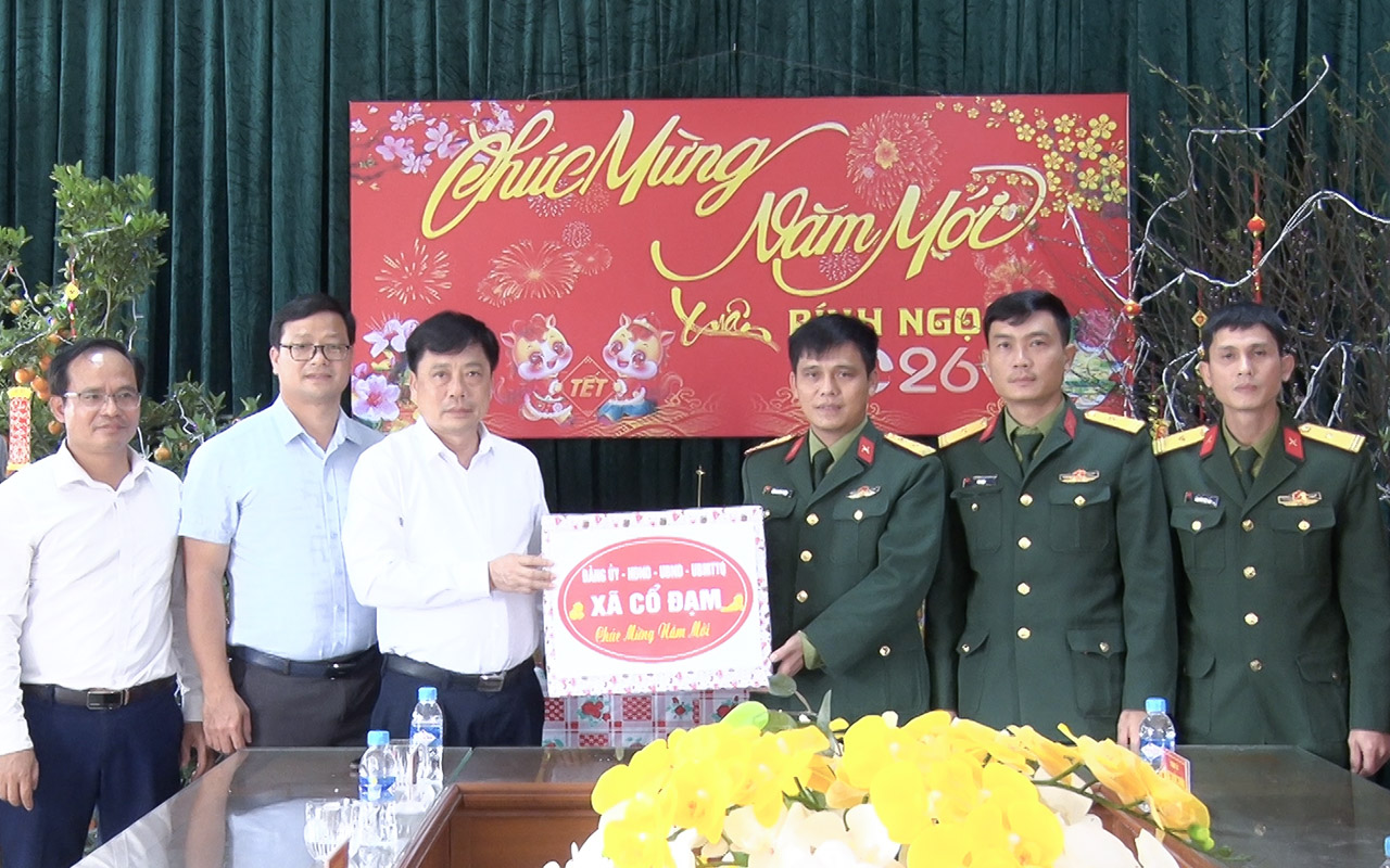 Lãnh đạo Cổ Đạm chúc tết các đơn vị nhân dịp Tết cổ truyền của dân tộc