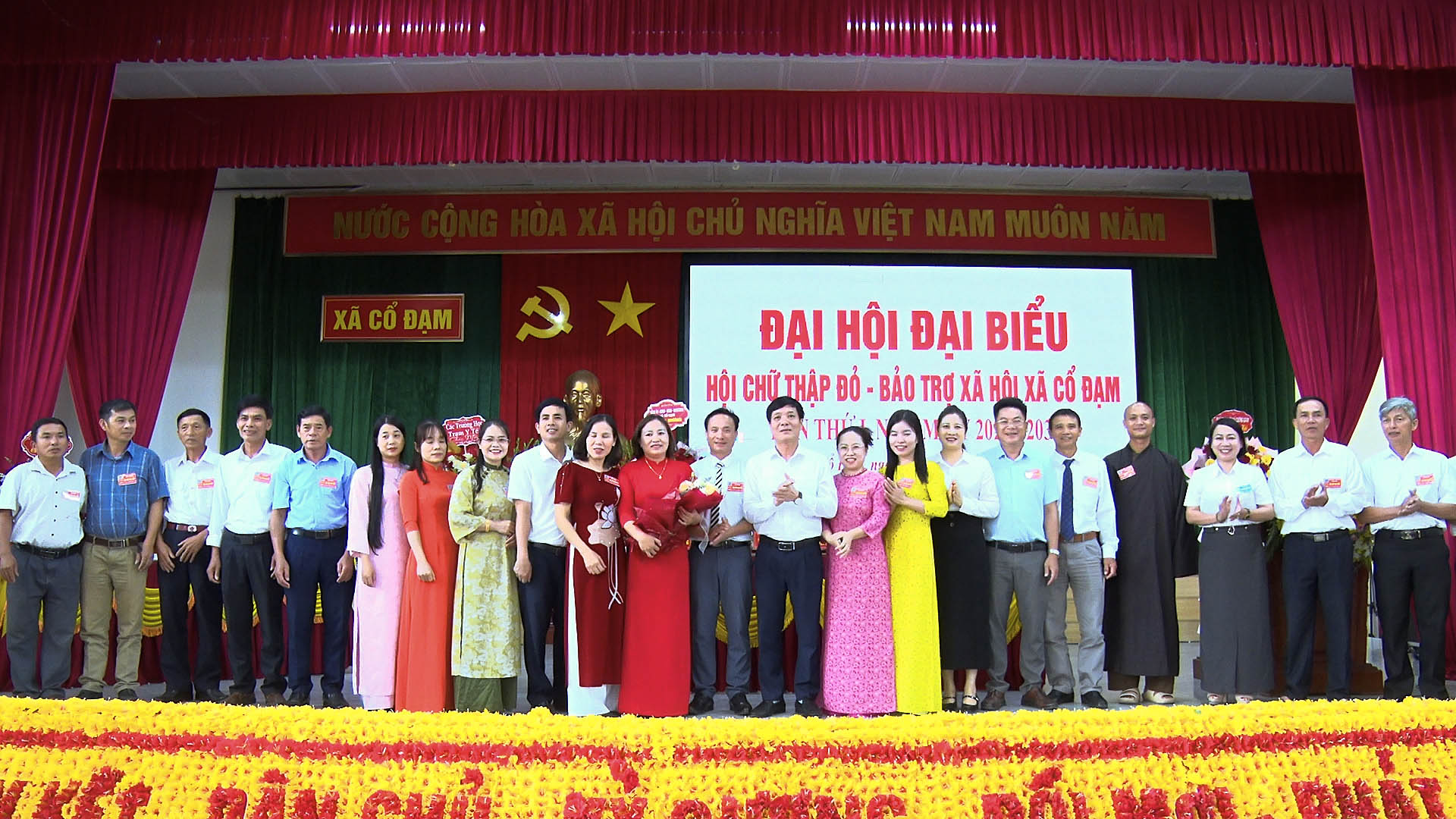 Hội Chữ thập đỏ - Bảo trợ xã hội xã Cổ Đạm tổ chức đại hội lần thứ I