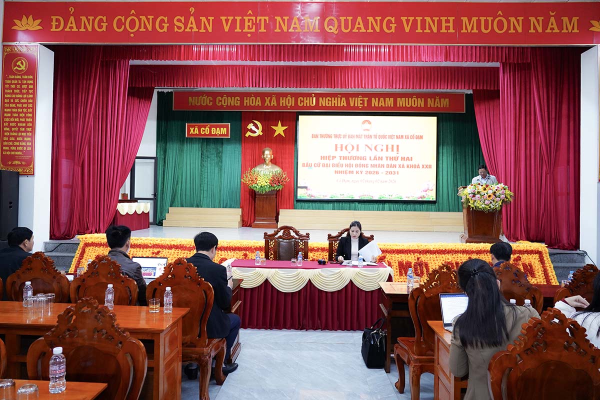 Thống nhất danh sách sơ bộ 42 người ứng cử đại biểu HĐND xã Cổ Đạm khóa XXII