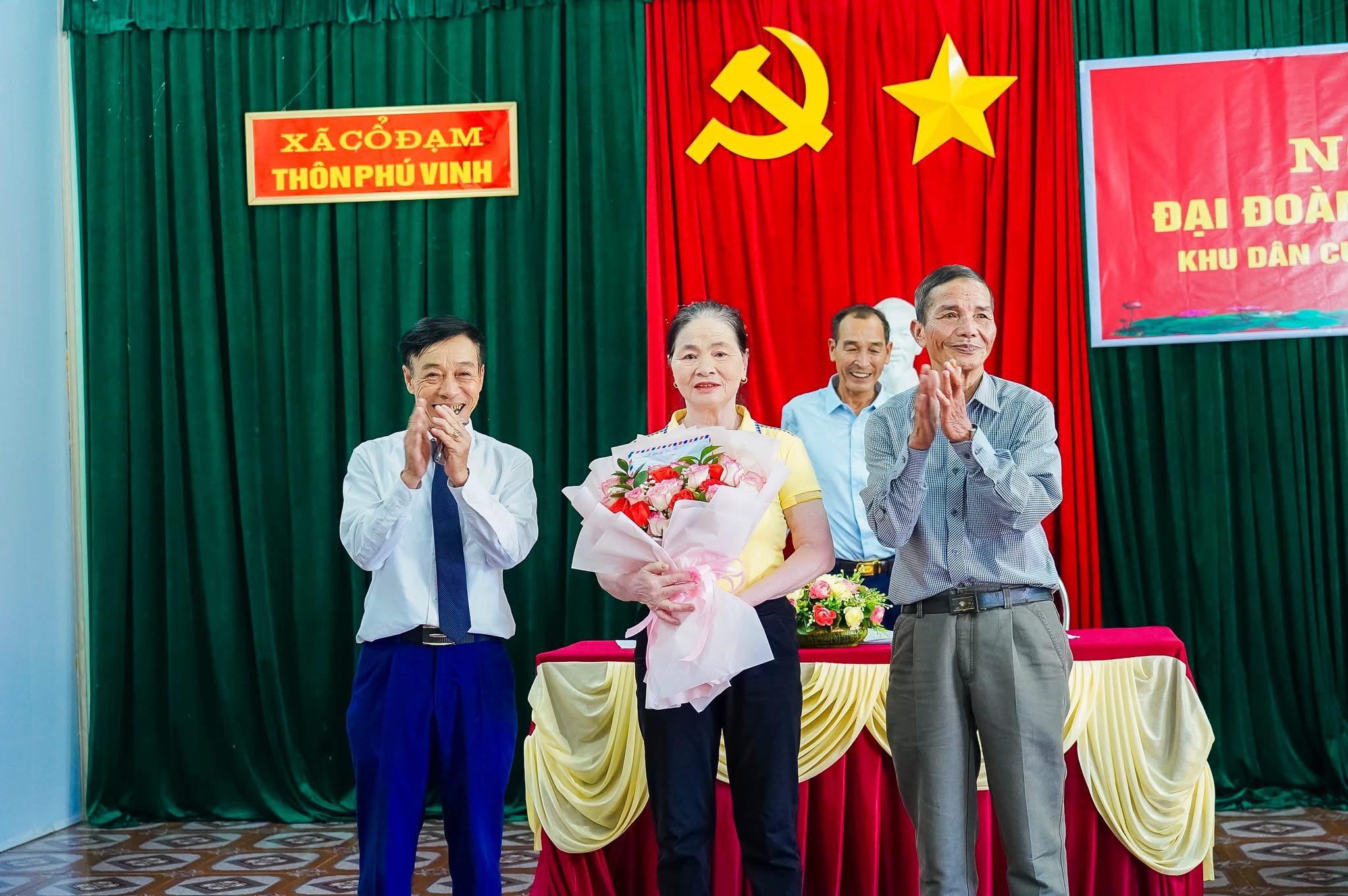 Xã Cổ Đạm tổ chức điểm Ngày hội Đại đoàn kết toàn dân tộc tại thôn Phú Vinh