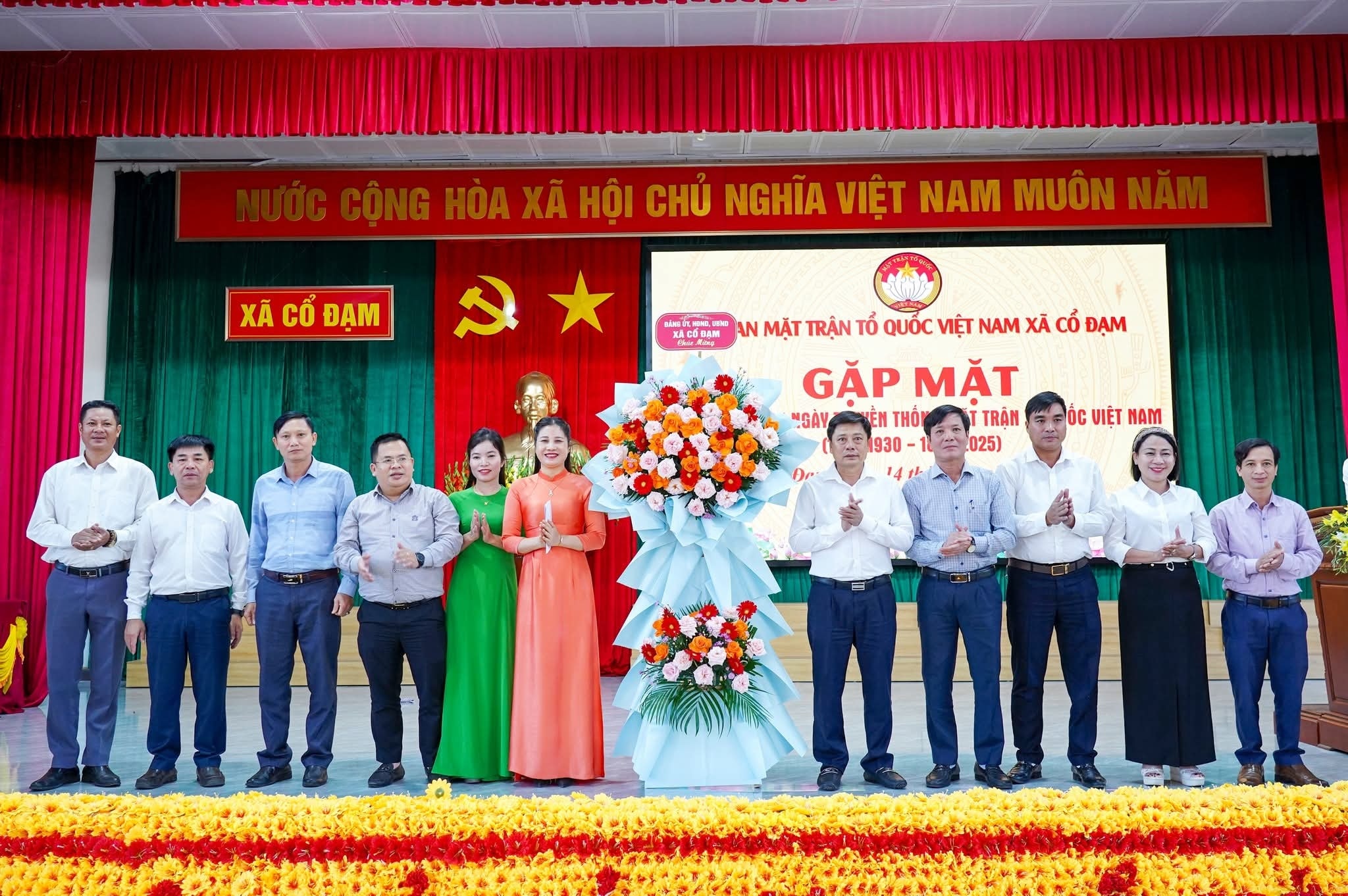 Kỷ niệm 95 năm Ngày truyền thống Mặt trận Tổ quốc Việt Nam tại xã Cổ Đạm
