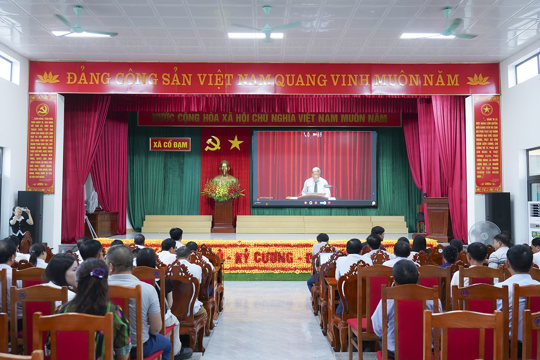 Cán bộ, đảng viên Cổ Đạm tham gia tập huấn công tác tuyên giáo và dân vận năm 2026