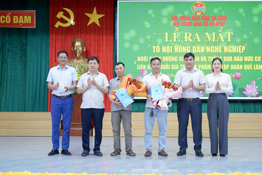 Cổ Đạm: Ra mắt Tổ hội nông dân nghề nghiệp nuôi chồn hương sinh sản và Tổ hội trồng dưa hấu hữu cơ liên kết chuỗi giá trị với Tập đoàn Quế Lâm
