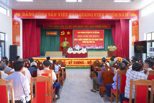 Cổ Đạm: Góp ý về phương án sáp nhập các thôn trên địa bàn xã 