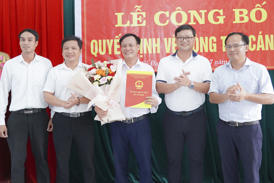 Ông Hoàng Văn Thái giữ chức Giám đốc Trạm Y tế xã Cổ Đạm