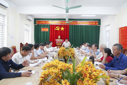 Xã Cổ Đạm họp triển khai kiện toàn Tổ đồng quản lý nghề cá ven bờ