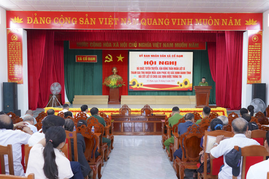 Cổ Đạm rà soát, tuyên truyền vận động thân nhân liệt sĩ tham gia thu nhận mẫu ADN 