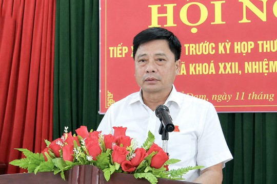 Mong muốn cử tri tiếp tục đồng hành cùng cấp ủy, chính quyền địa phương trong thực hiện các nhiệm vụ phát triển kinh tế - xã hội