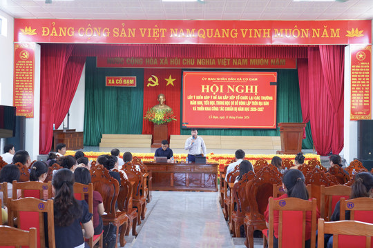 Cổ Đạm: Lấy ý kiến góp ý đề án sắp xếp các cơ sở giáo dục công lập trên địa bàn
