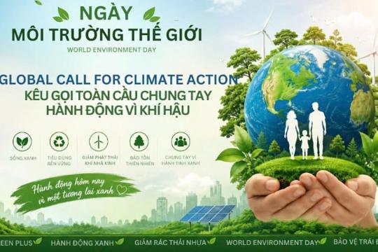 Hưởng ứng Ngày Môi trường thế giới (05/6), Tháng hành động vì môi trường và Tuần lễ Biển và Hải đảo Việt Nam năm 2026