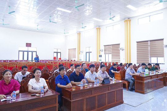 Cổ Đạm tham gia hội nghị trực tuyến toàn quốc lớp bồi dưỡng nâng cao năng lực, xử lý tình huống thực tiễn đối với đội ngũ cán bộ cơ sở