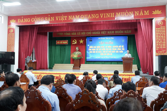 Nâng cao nhận thức, kỹ năng cho đội ngũ thực hiện công tác chuyển đổi số ở Cổ Đạm 