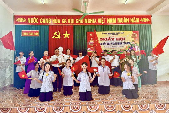Sôi nổi Ngày hội Toàn dân bảo vệ an ninh Tổ quốc tại xã Cổ Đạm