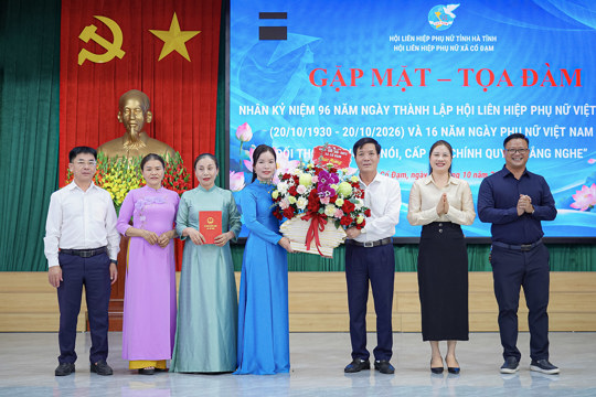 Hội LHPN xã Cổ Đạm tổ chức gặp mặt, tọa đàm kỷ niệm 96 năm Ngày thành lập Hội LHPN Việt Nam