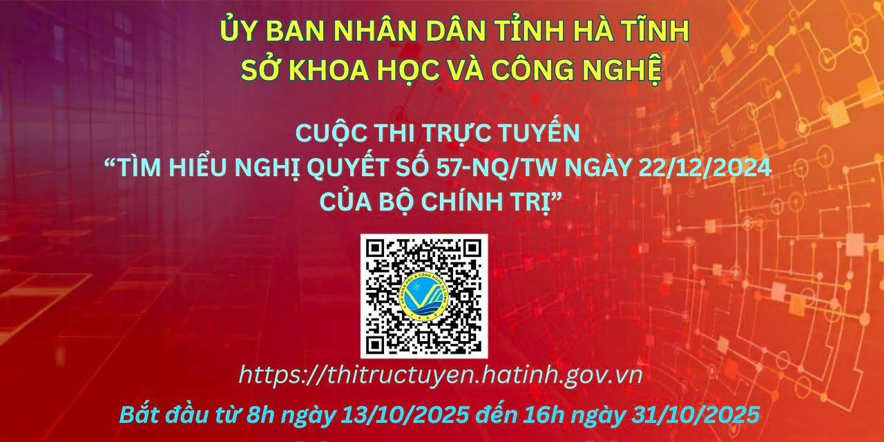 Cuộc thi trực tuyến “Tìm hiểu Nghị quyết số 57-NQ/TW” 