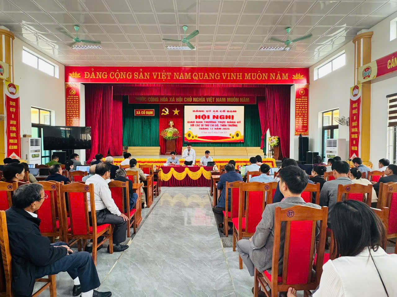 Hội Nghị Giao Ban Trực Tuyến Đảng Uỷ Và Các Chi Bộ Thôn, Trường Học Tháng 12 Năm 2025